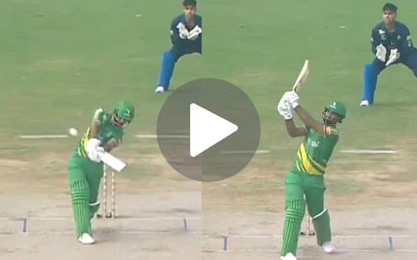 [Watch] Fakhar Zaman Launches A Huge Six Into The Stands In Pakistan's Champions Cup 2024